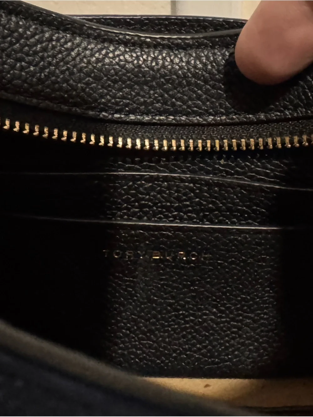 Tory Burch Romy Zip Top Leather Crossbody Bag